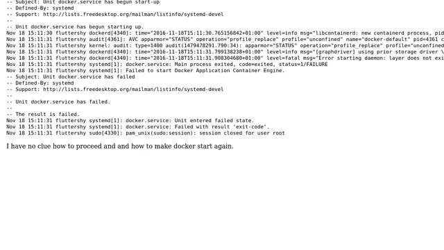 Ubuntu: How to make docker engine start again? смотреть онлайн