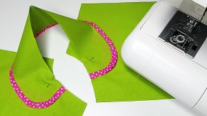 Пример скоростной сборки английского воротника