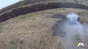 Возвращение Т-150К-09, после ремонта КПП. Нас трое на пахоте зяби.