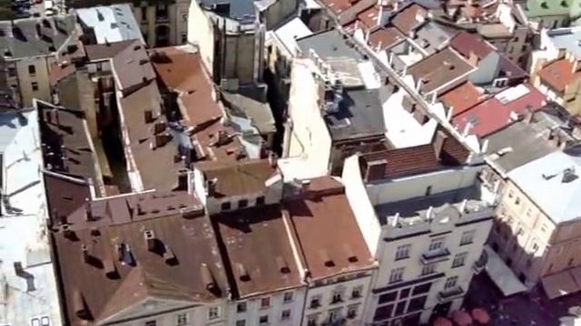 Львов. Очень красивый вид с ратуши / Lviv bird's-eye view смотреть онлайн