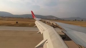 На борту самолета.Аэропорт Бодрума Турция