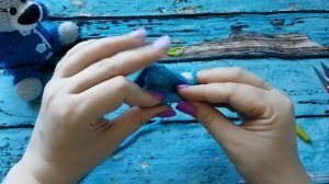 Рюкзачок и шарфик для мишки крючком