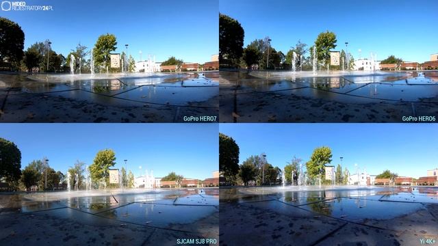GoPro HERO7 Black vs GoPro HERO6 Black vs SJCAM SJ8 PRO vs Yi 4K+ - comparison/porównanie @ 4K30 смотреть онлайн
