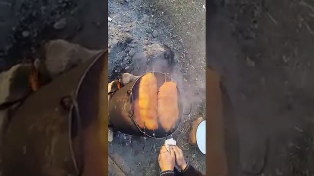 Курдюк копчёный,  последний этап(копчение)