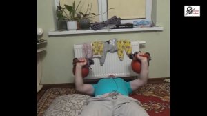 Жим гирь лежа 2 х 40 кг  / Kettlebells Chest Press 2 х 40 kg