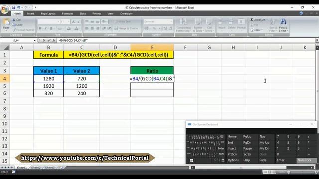 How to calculate ratio in Microsoft Excel between two numbers | Advanced Microsoft Excel | смотреть онлайн