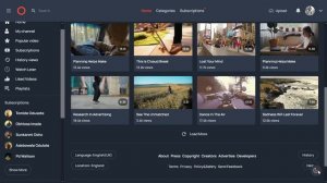 Video Sharing Platform UI Concept