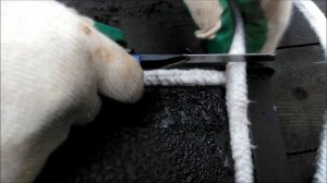 Замена уплотнительного шнура в дверце твердотопливного котла Космос КМВ