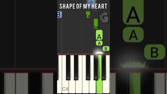 Shape of My Heart Piano Tutorial | Sting Remix