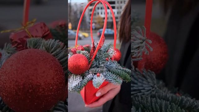 Новогодняя композиция Зимнее Торжество #цветымосква