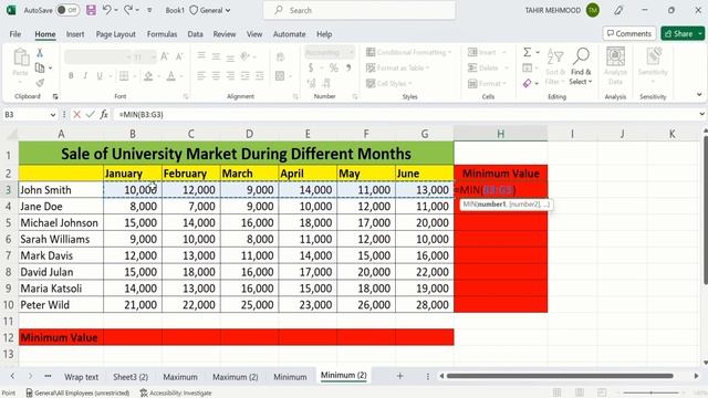 How to Find the Minimum Value in Excel | How to Find the Lowest Value in Excel смотреть онлайн