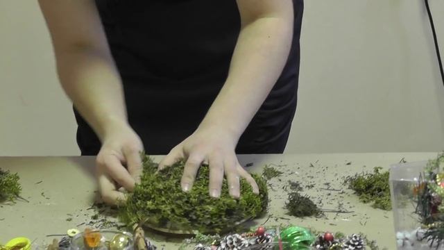 Подсвечник из мха. Мастер-класс по флористике