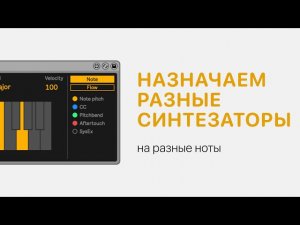 Как назначить разные синтезаторы на разные ноты в Ableton Live 11 [Ableton Pro Help]