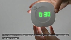 Ночник с датчиком движения и часами