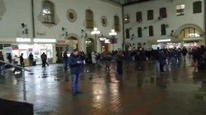 Люди уезжают. Казанский вокзал в Москве. Двухэтажные поезда РЖД. Kazan Station in Moscow.