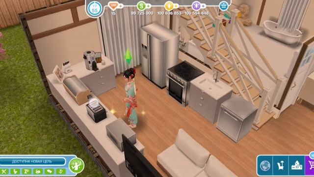 Sims Freeplay-летсплей, Дом Японской девушки. смотреть онлайн