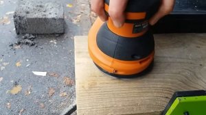 Работа эксцентриковой шлифмашины (RANDOM ORBIT SANDER) AEG EX-125ES