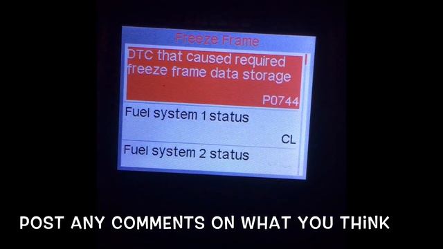 P0744 freeze frame from Ancel AD410 OBD2 scanner, any help? NISSAN maxima смотреть онлайн