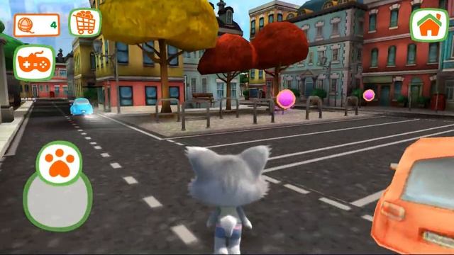 44 КОТЁНКА - ИГРА Часть 2 Собираю клубочки по городу и играю в мини игры смотреть онлайн