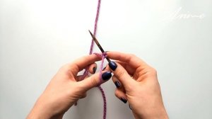 Набор петель от длинного края нити. Просто и понятно. An'Me