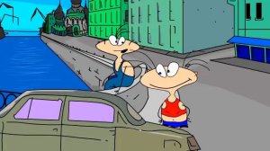 Масяня деньги  небо и Машины