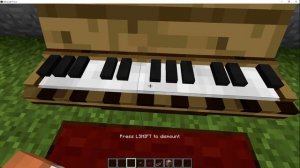 Working Piano Minecraft little tiles