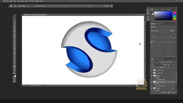 How to make 3D logo design tutorial in Photoshop смотреть онлайн
