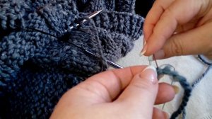 Вяжу из толстой пряжи / как прячу узлы? У меня их нет!