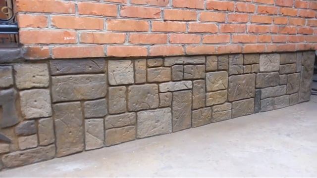 Декоративная отделка цоколя , плиточным клеем смотреть онлайн