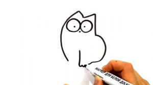 PUSHEEN the cat! how to draw a cat pusheen.