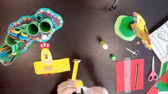 Конструирование и моделирование из картона и бумаги " Веселый петушок" смотреть онлайн
