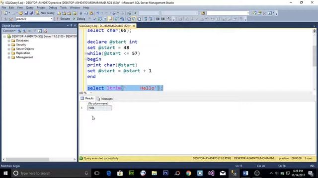 String Functions In SQL Server - SQL String Functions - SQL Tutorial - SQL Server ( Hindi / Urdu )