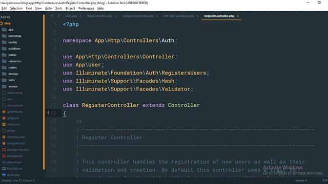 11. Web Development with laravel framework