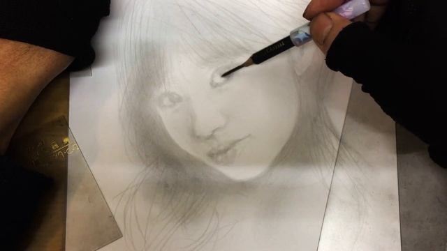 【絵を描いてみては】真夜中の少し絵画制作　新内眞衣を描く
