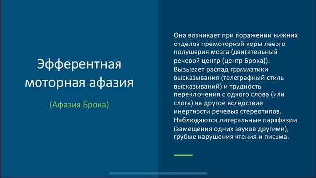 Дифференциальная диагностика моторной и сенсорной афазии. Кратко и понятно