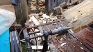 Винтовой дровокол с приводом от мотокультиватора 2