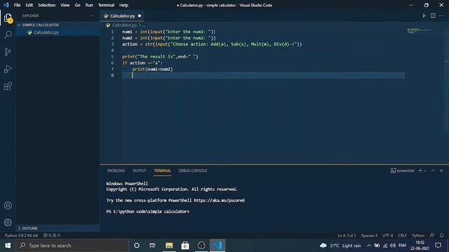 Simple calculator using python| Python | Calculator | python for beginner