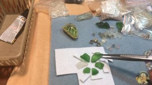 Как сделать брошь из морского стекла I Брошь "Подарок морской волны"