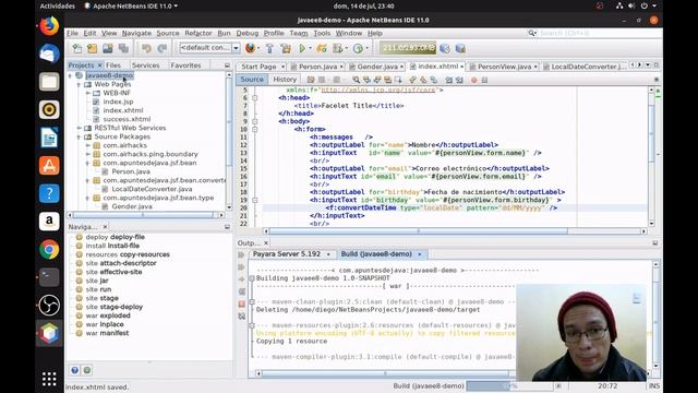 JSF: Validando campos enum y LocalDate | Actualización смотреть онлайн