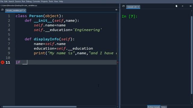231. How Private Variables Work in Python in Python with Code || Private Variable, Public Variable смотреть онлайн