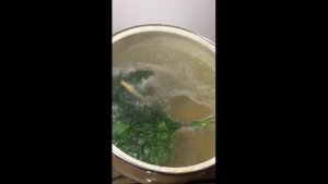 Зелёный БОРЩ или "суп щавелевый"(бульон на баранине)