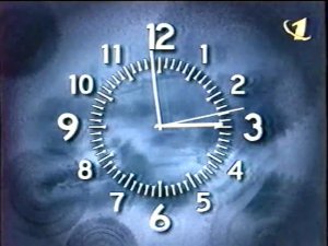 Реклама+Заставка+Говорящие чсы ОРт 1999 год {STEREO!}