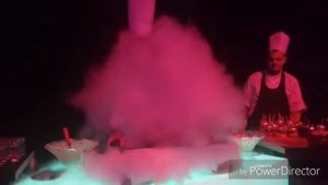 VIP-CATERING Дмитрий Табаков . Подача блюда с сухим льдом