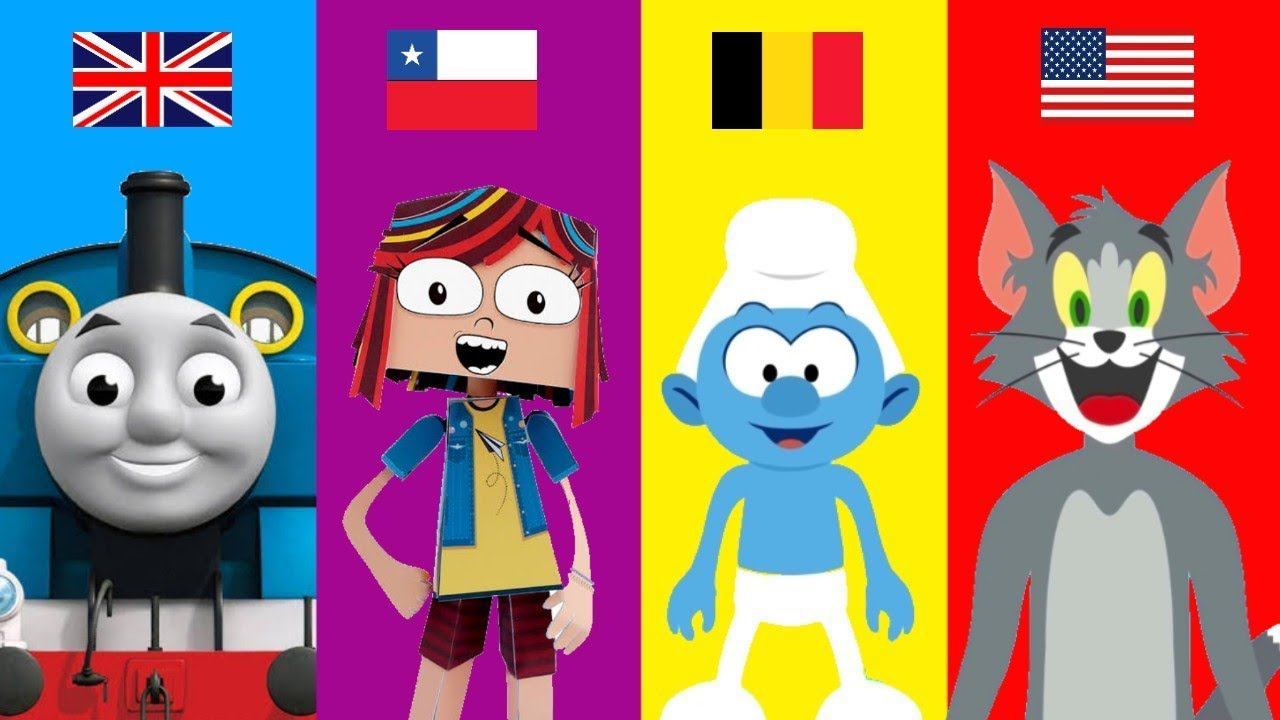 МУЛЬТЯШНЫЕ ПЕРСОНАЖИ ИЗ РАЗНЫХ СТРАН МИРА!!!