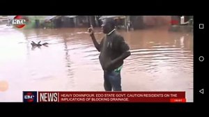 HEAVY DOWNPOUR : Edo state govt. Caution residents the implications of blocking drainage.