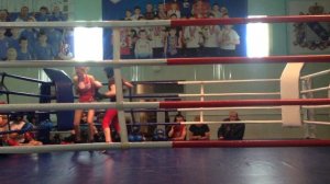 Тренировочный бой. Родионова Валерия (чёрная футболка)