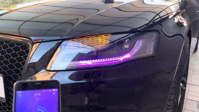 Тюнинг передних фар Audi A4 B8 смотреть онлайн