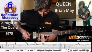 Queen Bohemian Rhapsody Guitar Solo with TAB (Brian May)