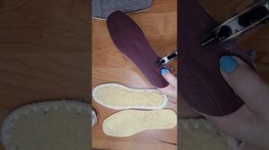 Подошва для комнатных тапочек на войлочной стельке.