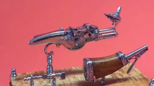 Действующий миниатюрный колесцовый замок в масштабе 1:6. Ручная работа. Автор Евгений Попыкин.